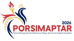 Logo resmi PORSIMAPTAR 2026 — Pekan Olahraga dan Seni Mahasiswa, Pelajar, dan Taruna Akademi Kepolisian